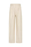 Lucille Trouser Beige Pinstripe