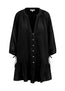 La Ponche Frill Dress Black