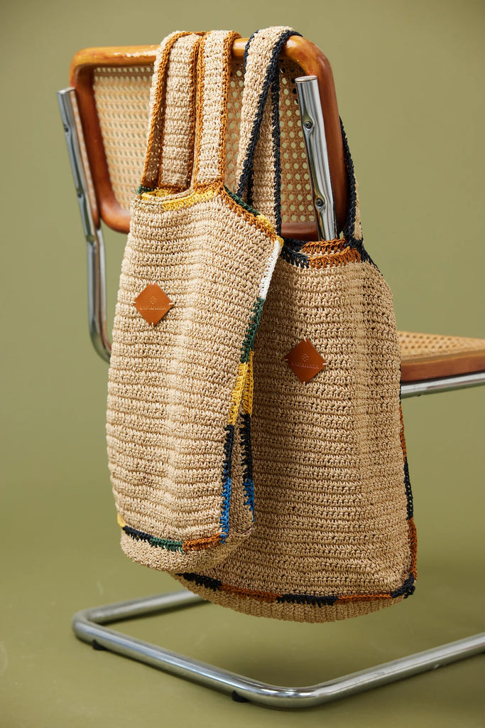 Margot Crochet Shopper Multi Gold