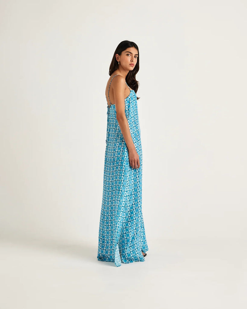 Lune Maxi Dress Blue Nazar