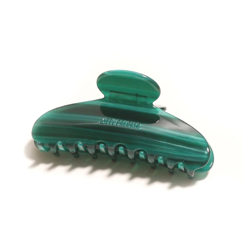 Grande Claw Clip Malachite
