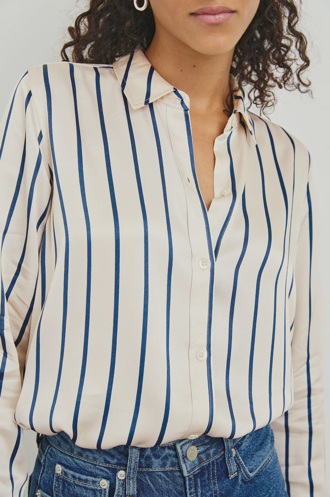 Maria Shirt Ceramic Navy Stripe