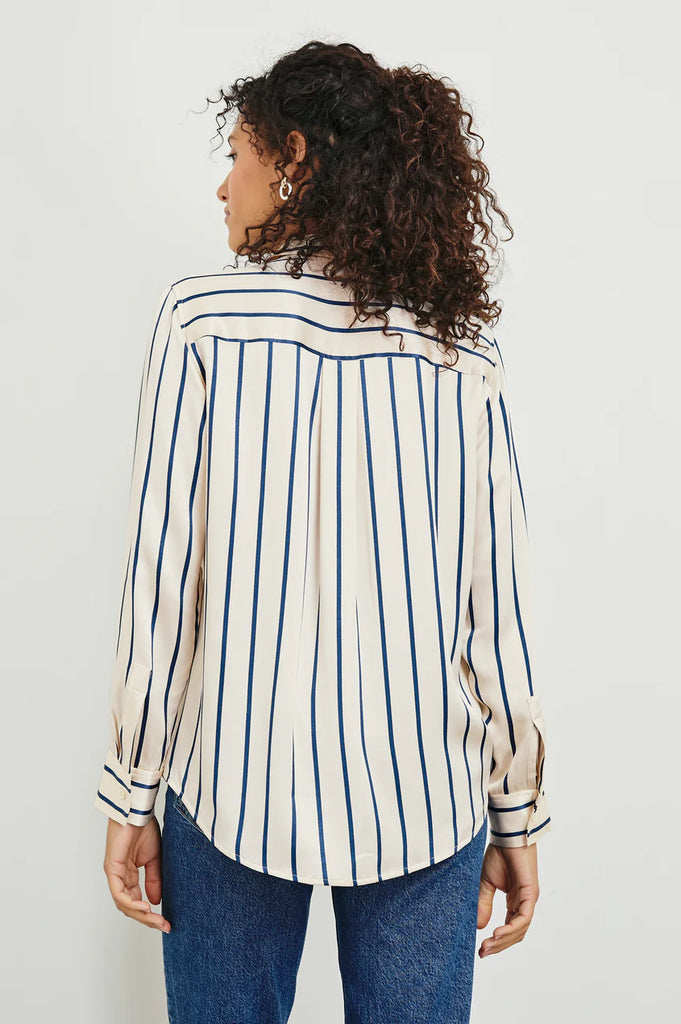 Maria Shirt Ceramic Navy Stripe