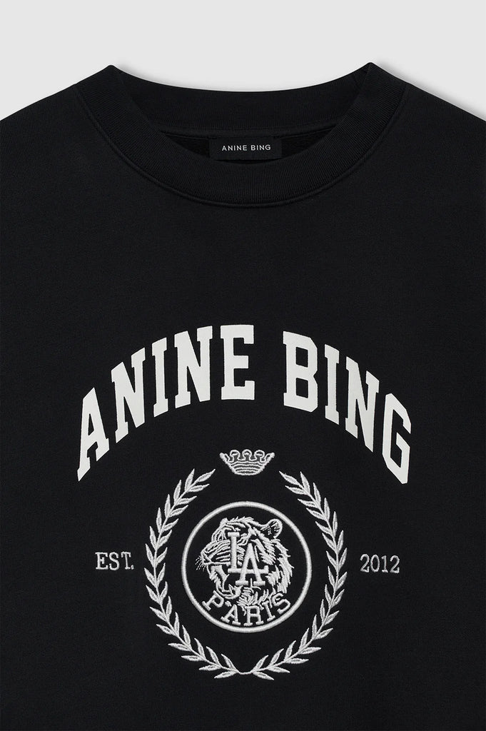 Miles Sweatshirt Collegiate Vintage Black