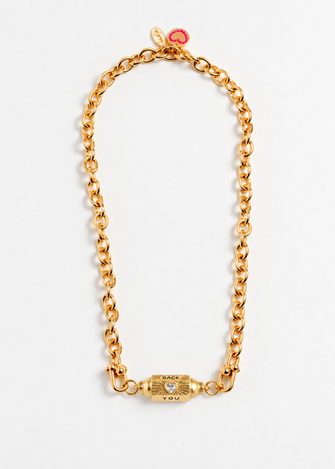 Cable Girl Necklace with Protection Talisman