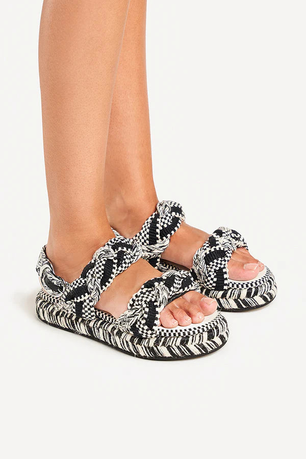Maria Sandal Black White