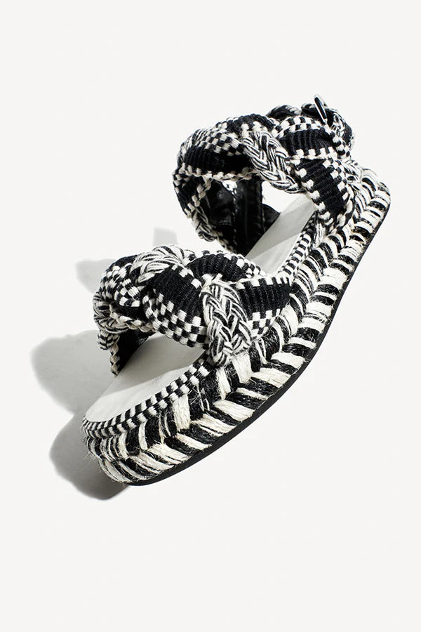 Maria Sandal Black White