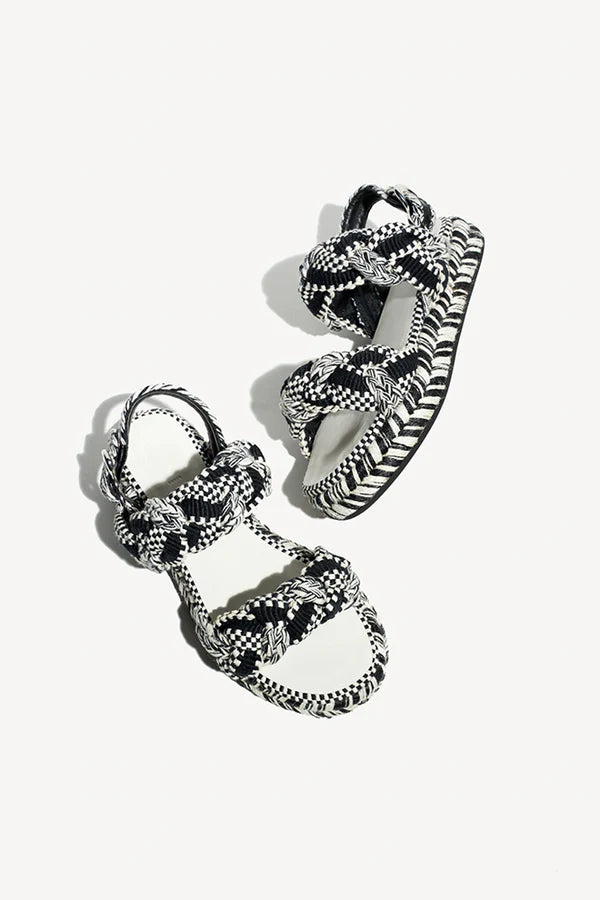 Maria Sandal Black White