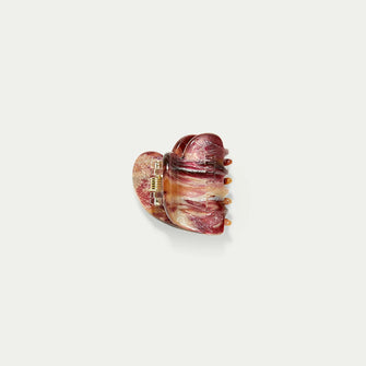 Mini Sculptural Clip Bordeaux