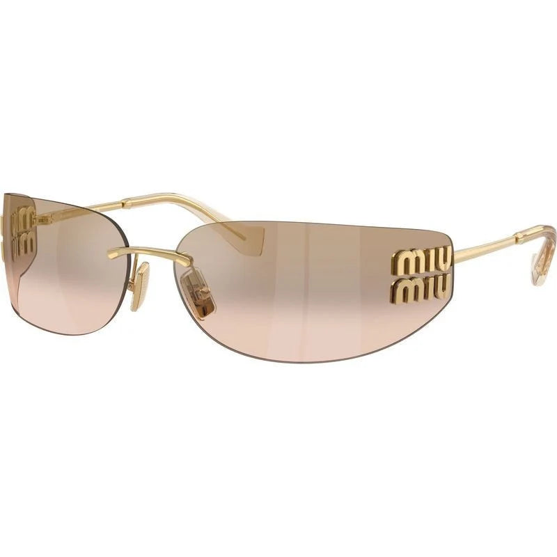 OMUA51S Gold Light Brown Mirror Bronze Grad Sunglasses
