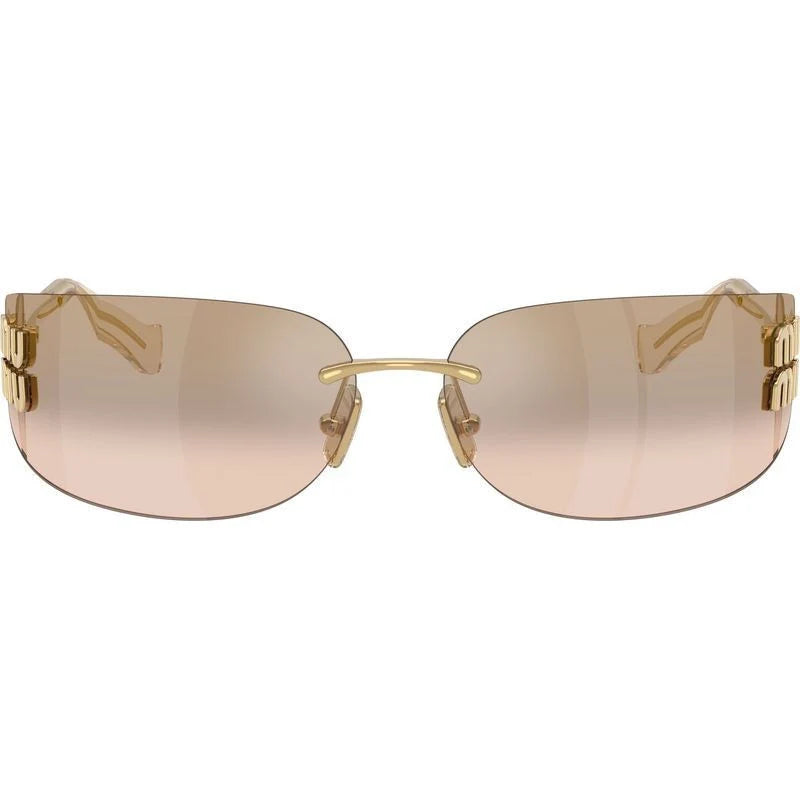 OMUA51S Gold Light Brown Mirror Bronze Grad Sunglasses