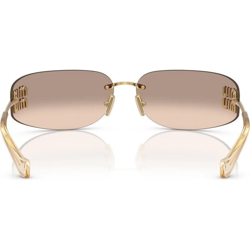 OMUA51S Gold Light Brown Mirror Bronze Grad Sunglasses