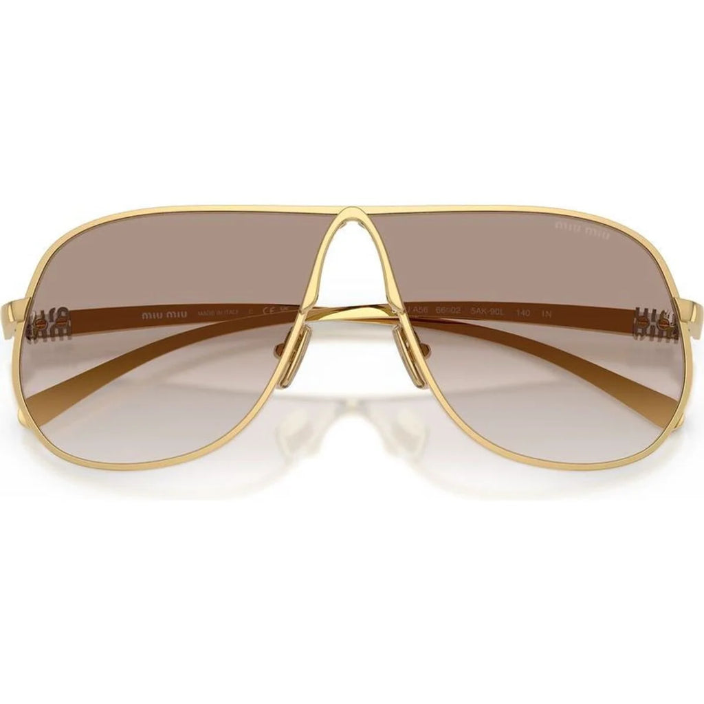 OMUA56S Sunglasses Gold Clear Gradient Brown