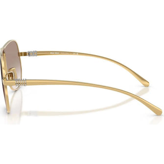 OMUA56S Sunglasses Gold Clear Gradient Brown
