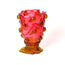 Nugget Vase M Fuchsia & Amber