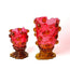 Nugget Vase M Fuchsia & Amber