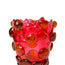 Nugget Vase M Fuchsia & Amber