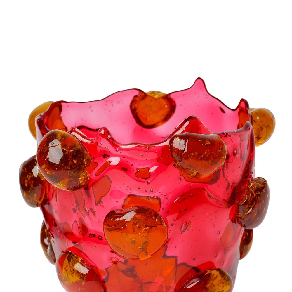 Nugget Vase S Fuchsia Amber PRE-ORDER