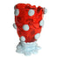 Nugget Vase L Red & Light Blue