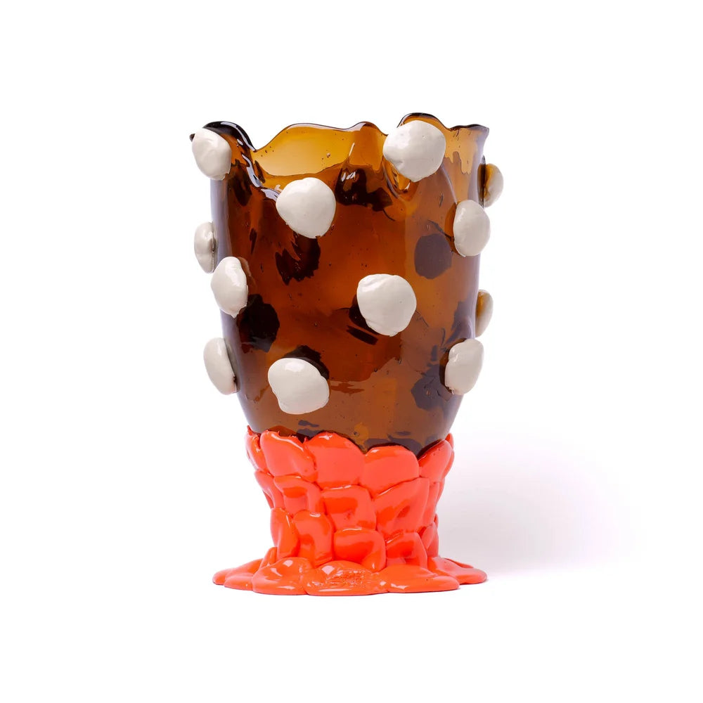 Nugget Vase M Clear Brown Champagne Orange PRE-ORDER