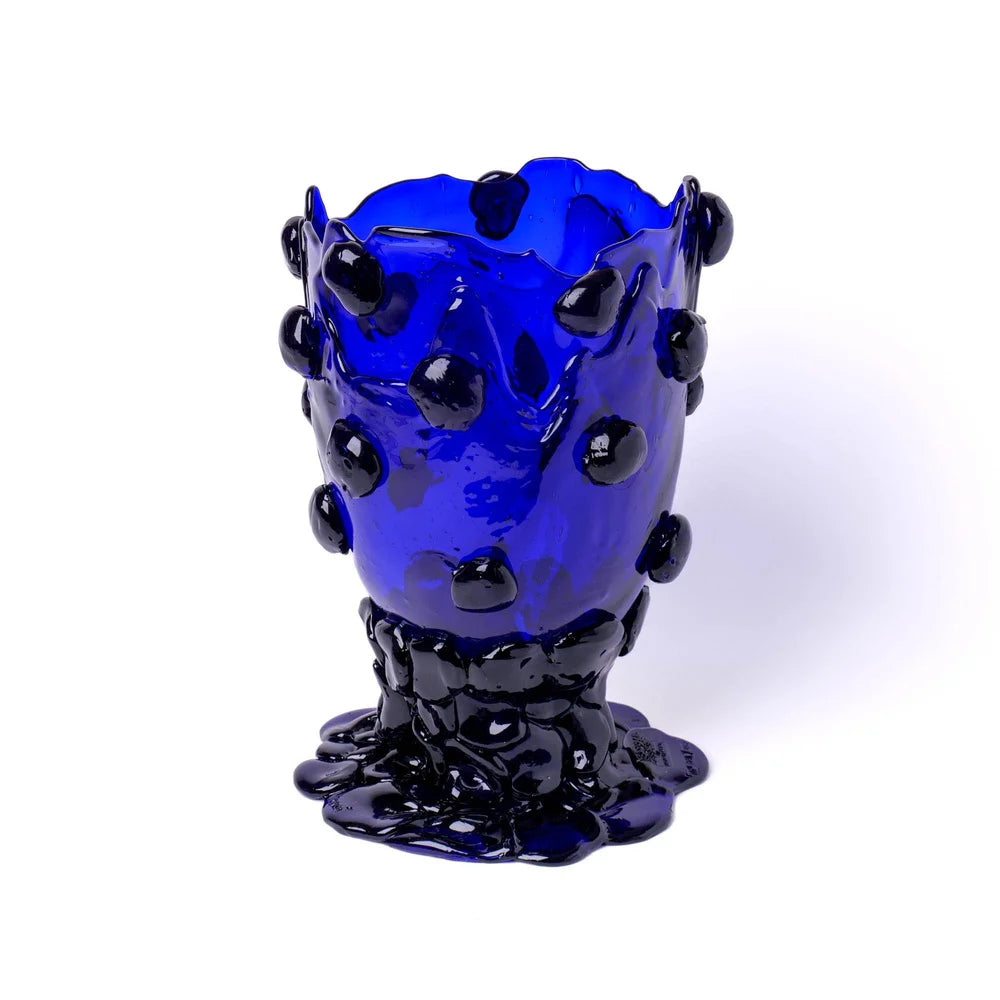 Nugget Vase L Clear Blue