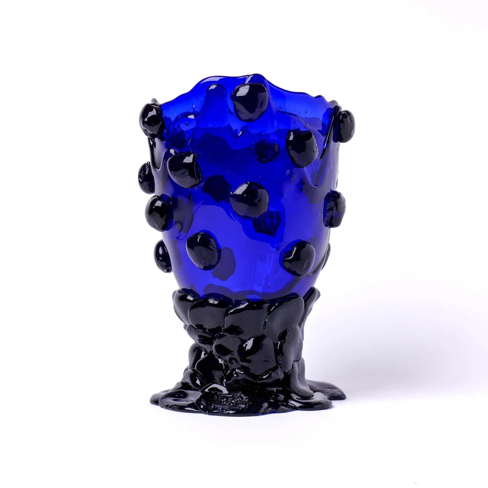 Nugget Vase L Clear Blue