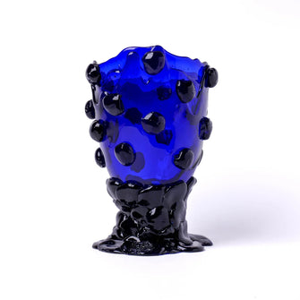 Nugget Vase L Clear Blue