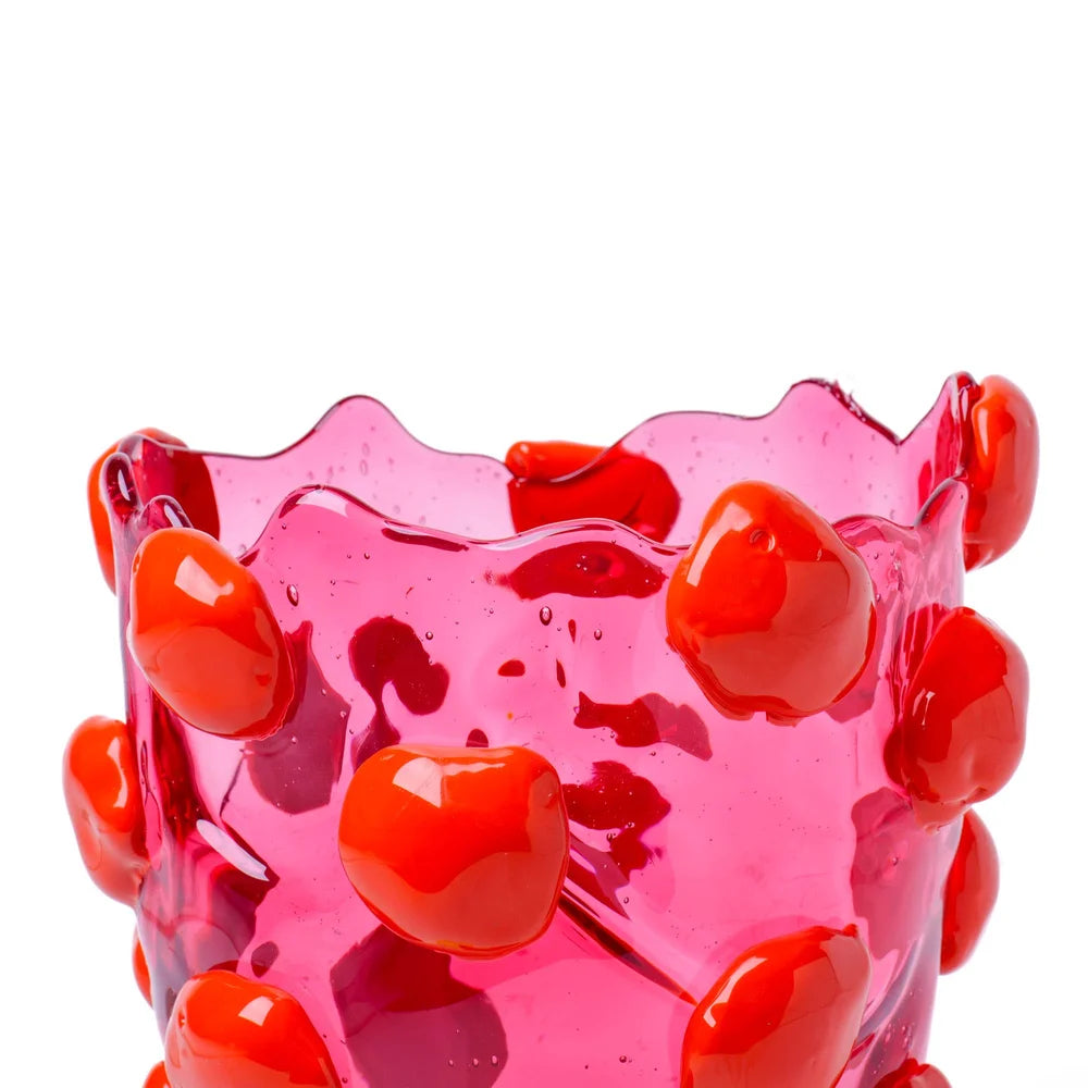 Nugget Vase S Light Fucshia Rust and Yellow PRE-ORDER