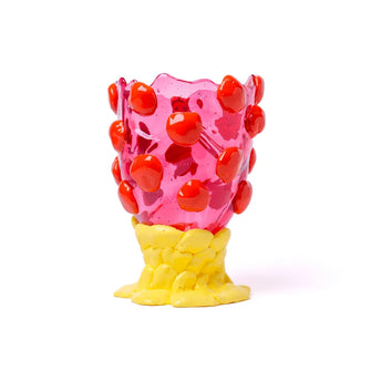 Nugget Vase S Light Fucshia Rust and Yellow PRE-ORDER