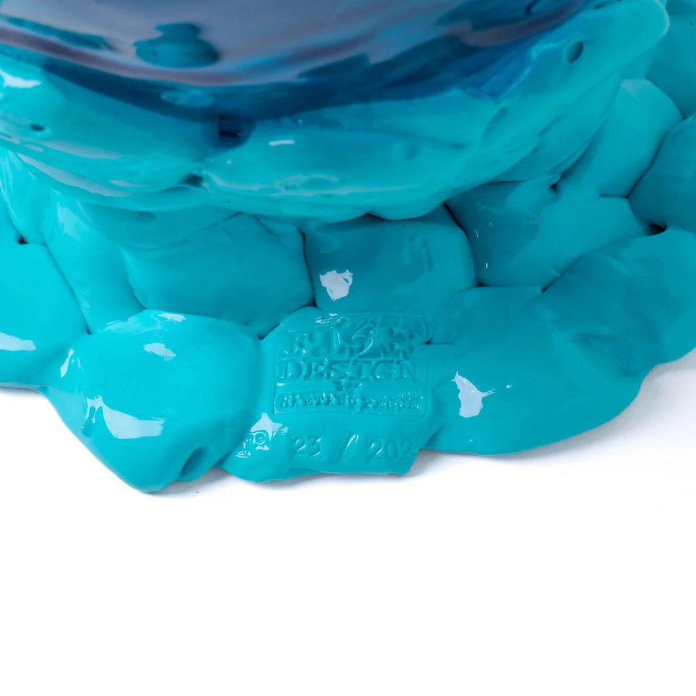 Nugget Vase M Clear Aqua, Emerald and Matte Turquoise PRE-ORDER