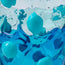 Nugget Vase M Clear Aqua, Emerald and Matte Turquoise PRE-ORDER