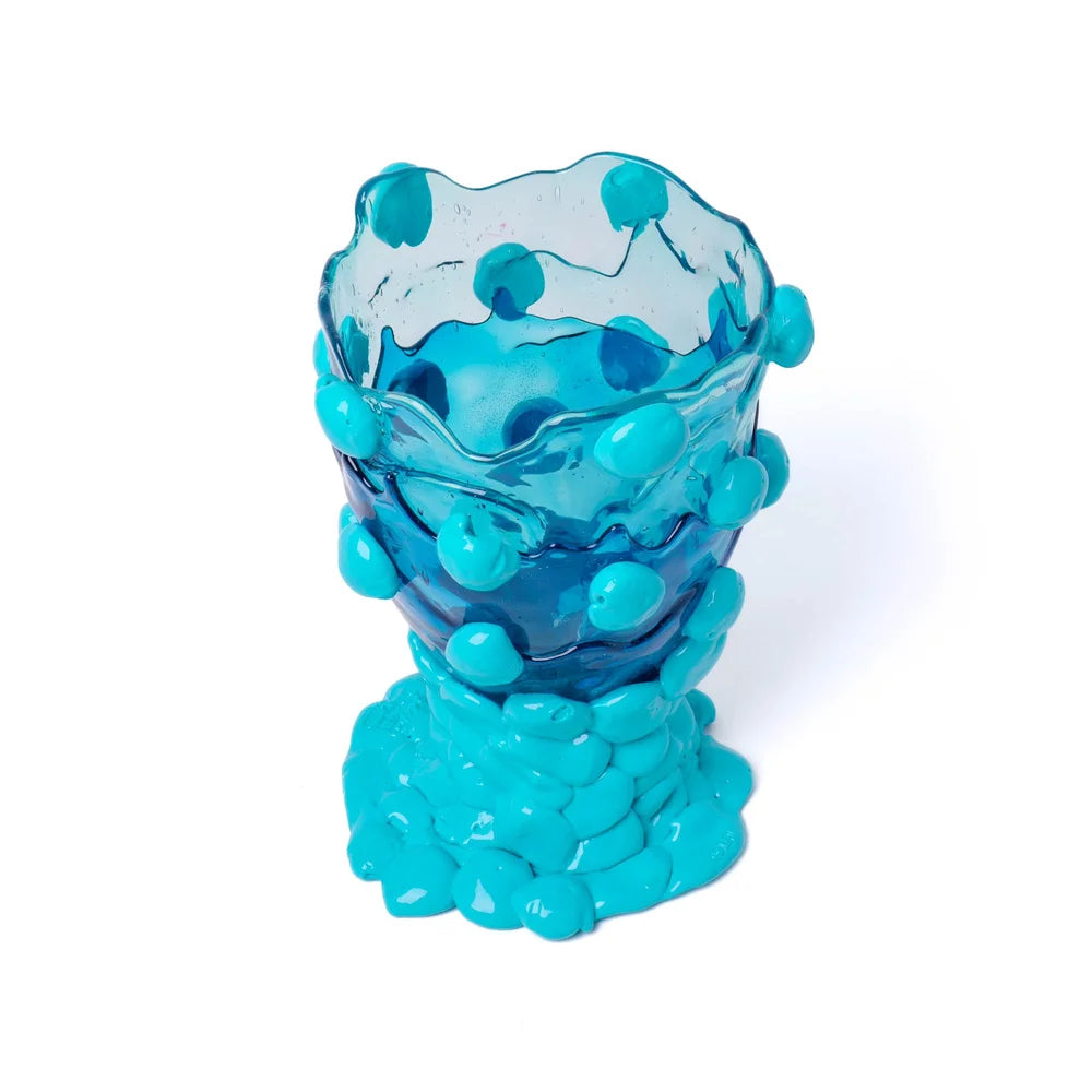 Nugget Vase M Clear Aqua, Emerald and Matte Turquoise PRE-ORDER