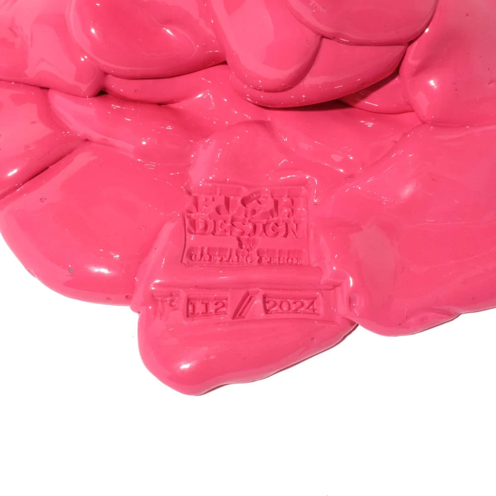 Nugget Vase M Clear Aqua Ochre and Fuchsia PRE-ORDER