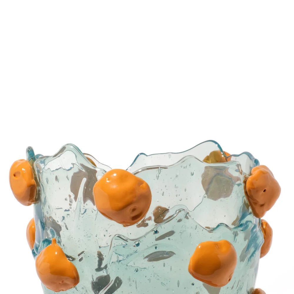 Nugget Vase S Aqua Matt Ochre Fuchsia PRE-ORDER