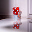Nugget Vase L Red & Light Blue
