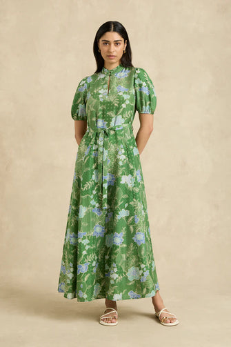 Oceanus Dress Bloom Green