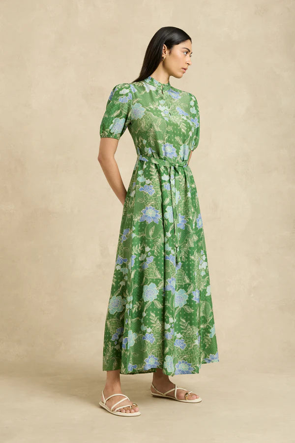Oceanus Dress Bloom Green