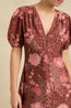 Olivia Dress Bloom Burgundy