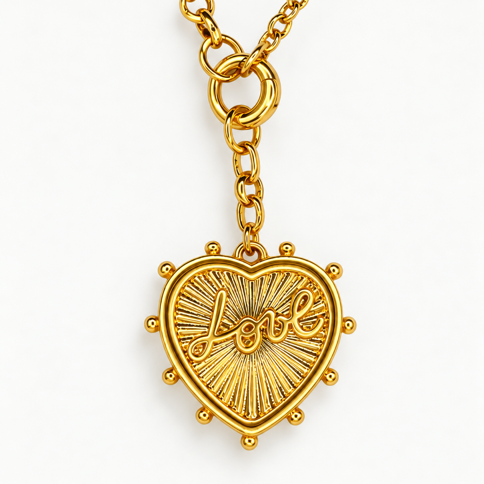 Love Me Necklace Gold