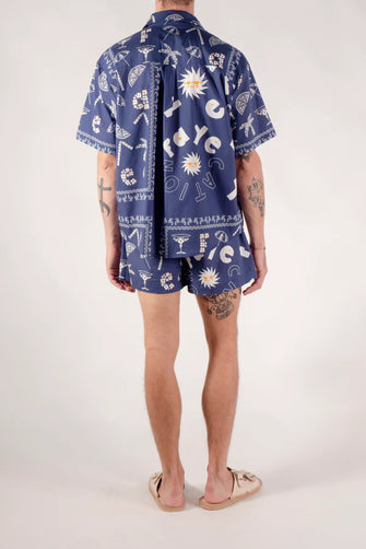 Absurd Bandana Shorts Blue