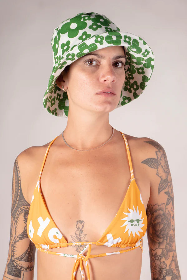 Nahui Ollin Bucket Hat Green