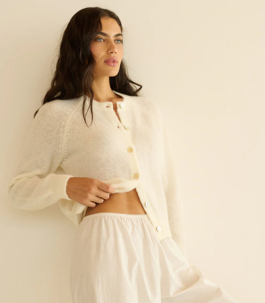 Petra Cardigan Ivory