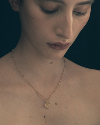 Petra Coin Necklace Gold Vermeil