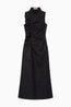 Demetria Taffeta Dress Obsidian