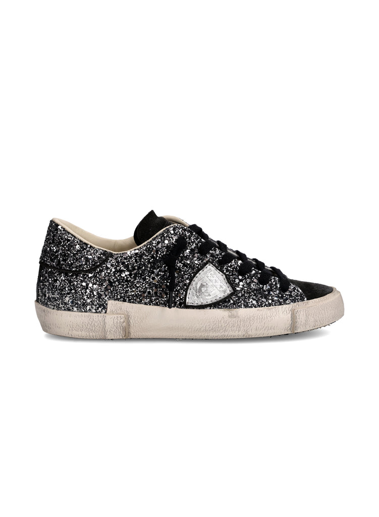 PRSX low Sneaker Glitter Noir