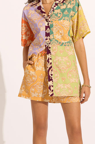 Palm Spliced Siesta Short