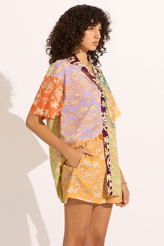 Palm Spliced Siesta Shirt