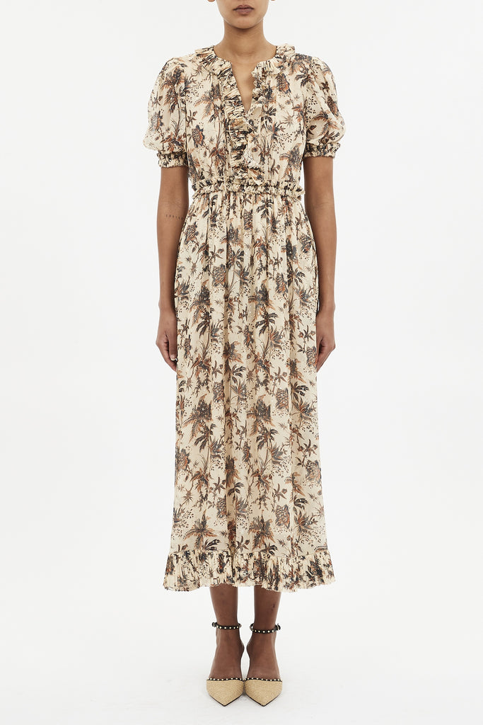 Rosamunde Dress in Cameo