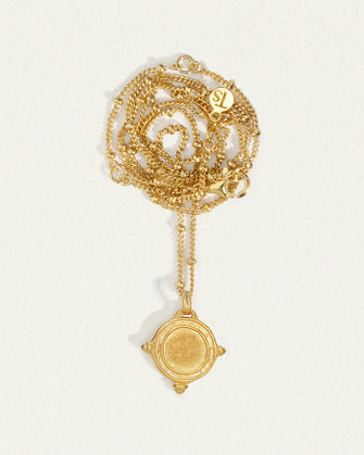 Petra Coin Necklace Gold Vermeil