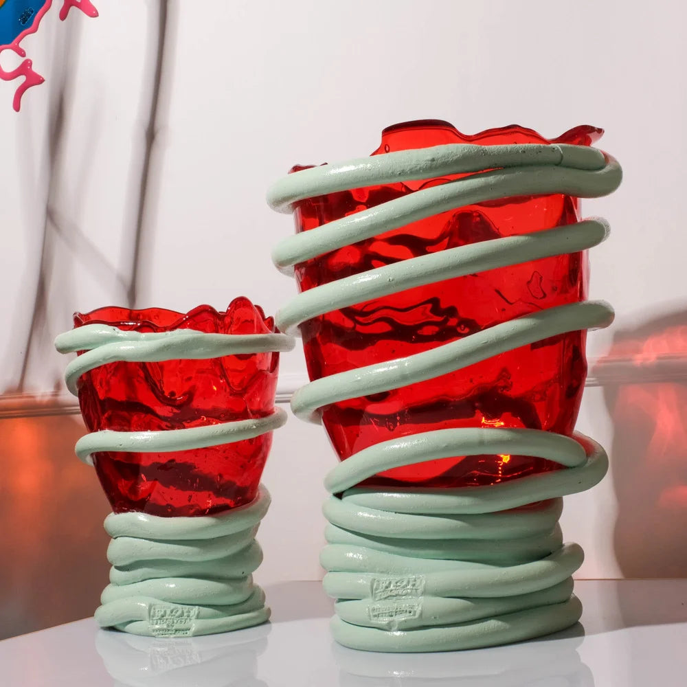 Pompitu Vase S Red Matte Aqua PRE-ORDER